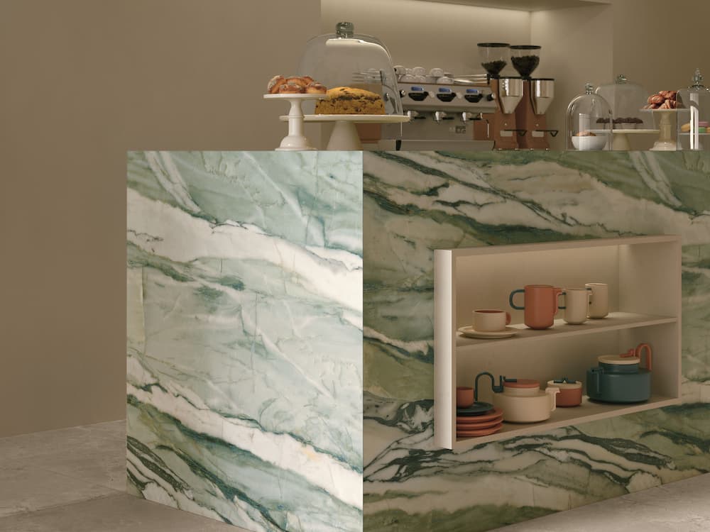 Crystal Tiffany FORTE Porcelain countertops by Francini